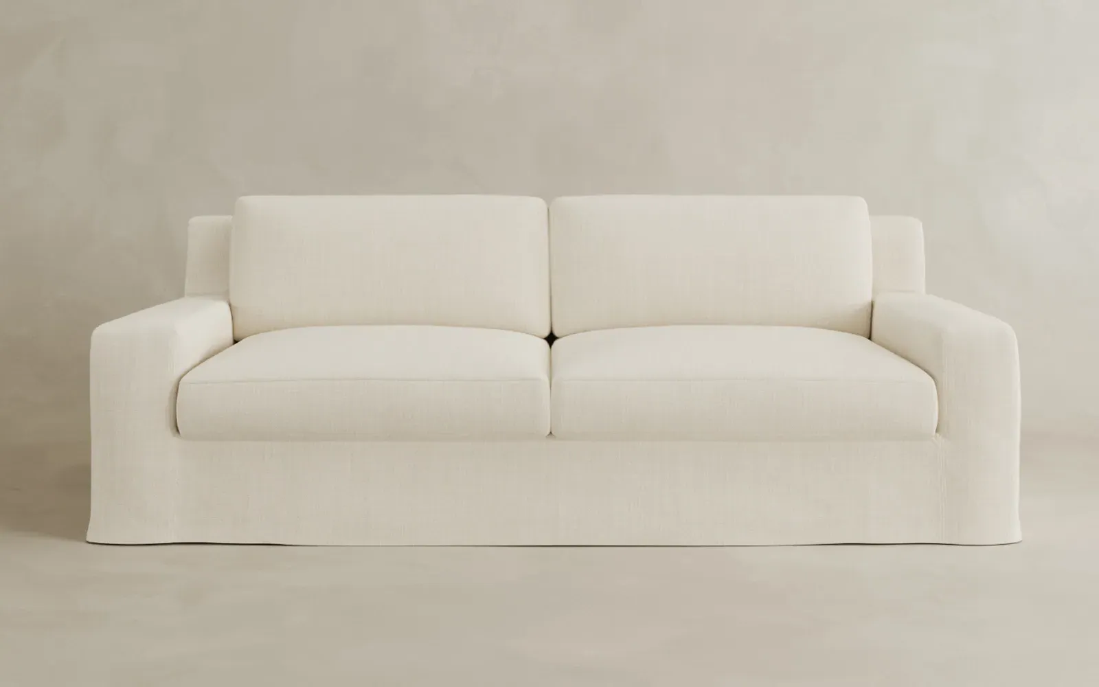 Henri 3-Seater Slipcovered Sofa - Sand
