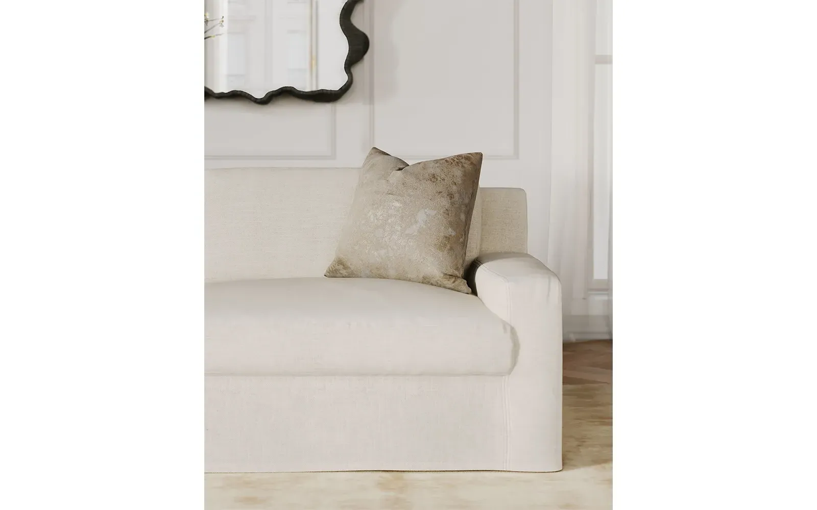 Henri 3-Seater Slipcovered Sofa - Soft Ivory