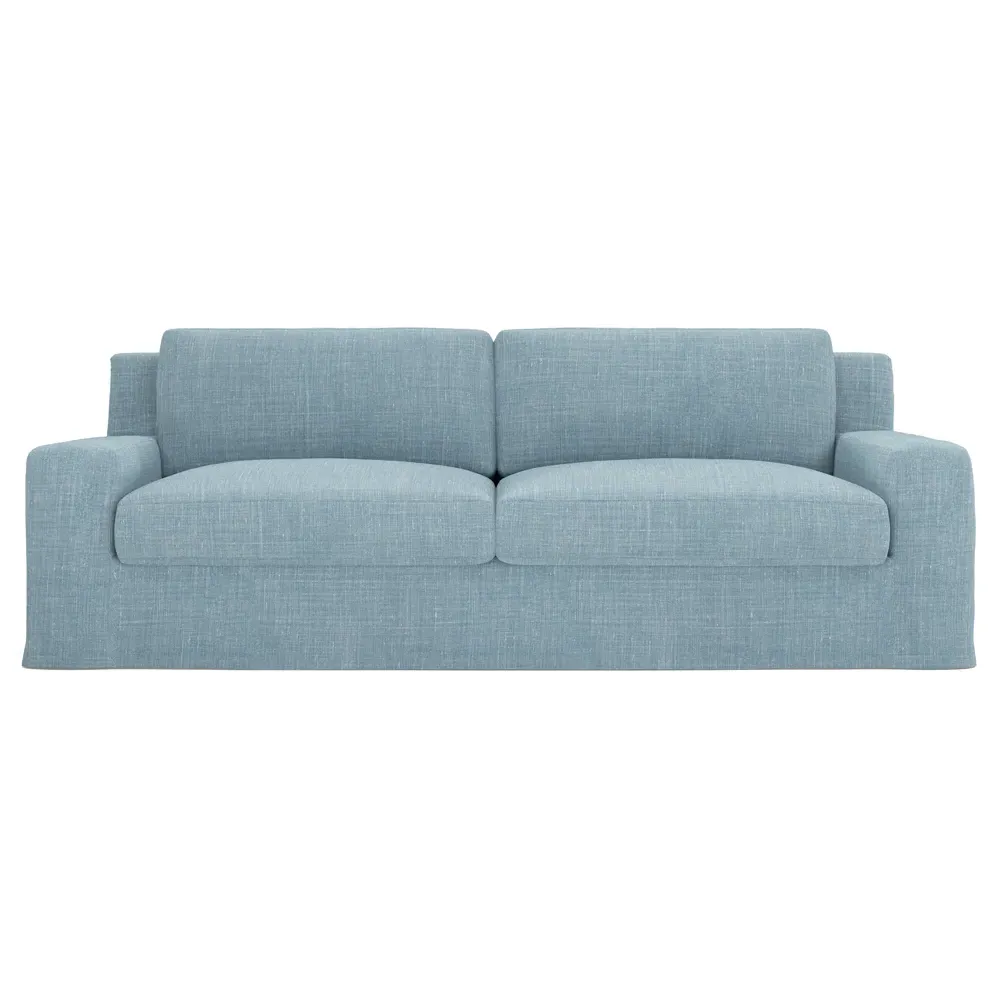 Henri 90" Slipcovered Sofa - Serene Sky