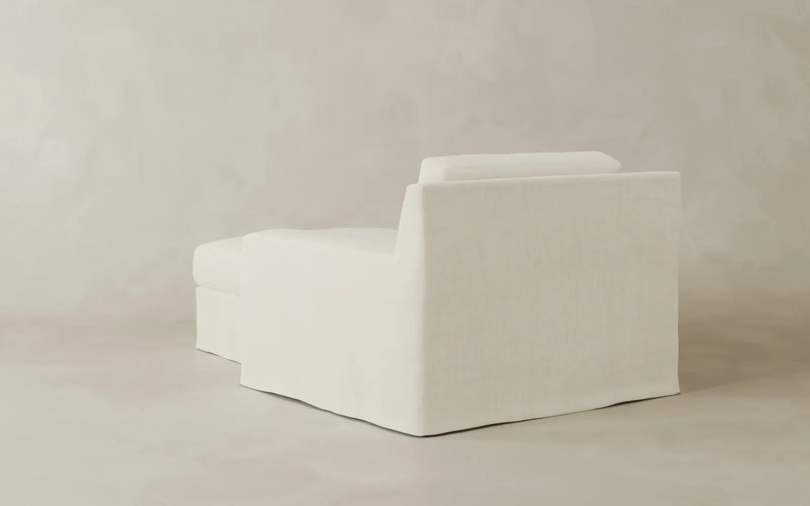 Henri Performance Slipcovered Chaise - Moss