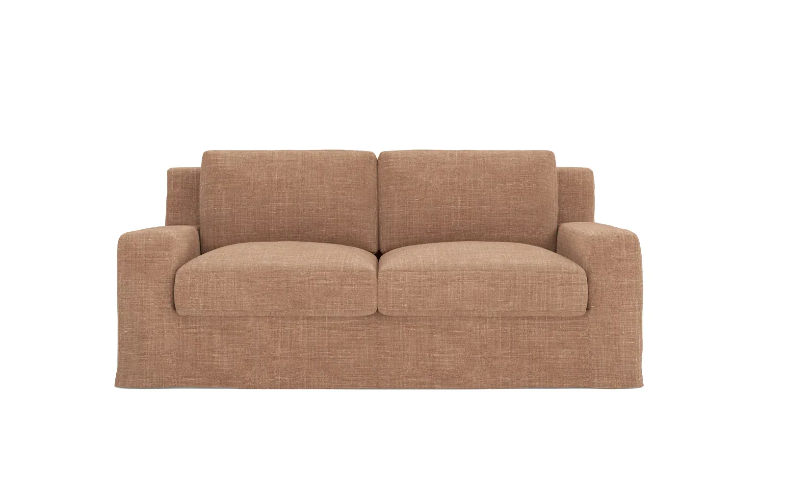 Henri Performance Slipcovered Loveseat - Apricot
