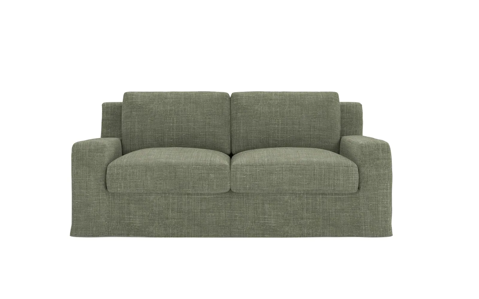 Henri Performance Slipcovered Loveseat - Moss