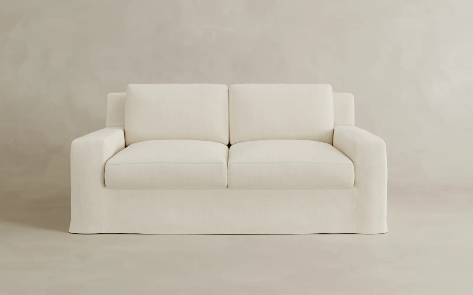 Henri Performance Slipcovered Loveseat - Moss
