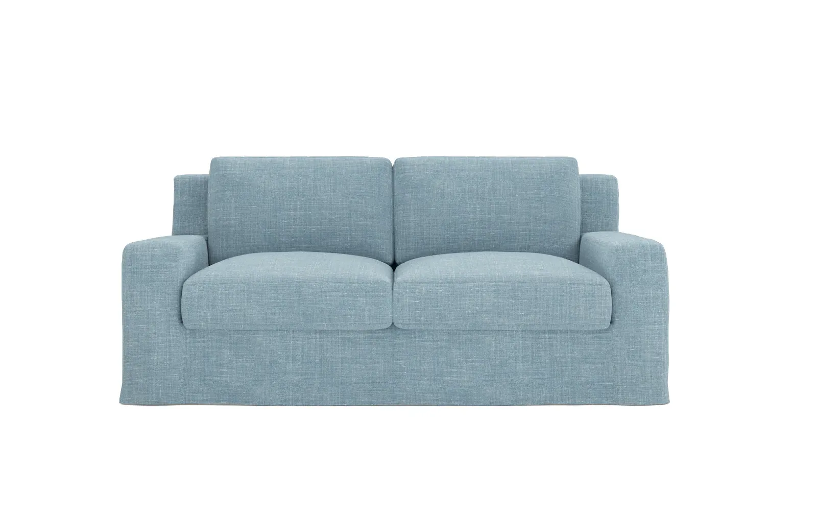 Henri Performance Slipcovered Loveseat - Serene Sky