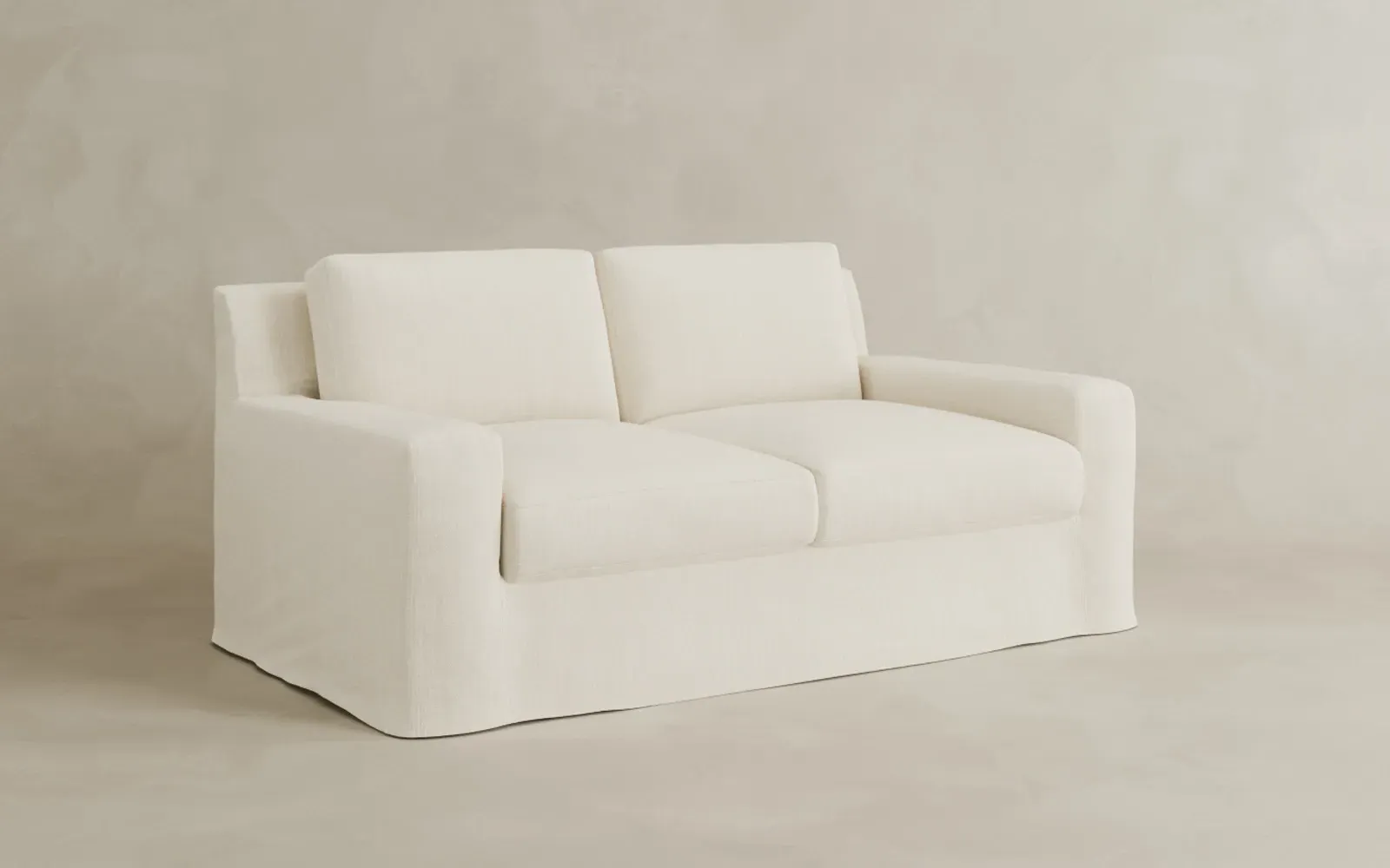 Henri Performance Slipcovered Loveseat - Serene Sky