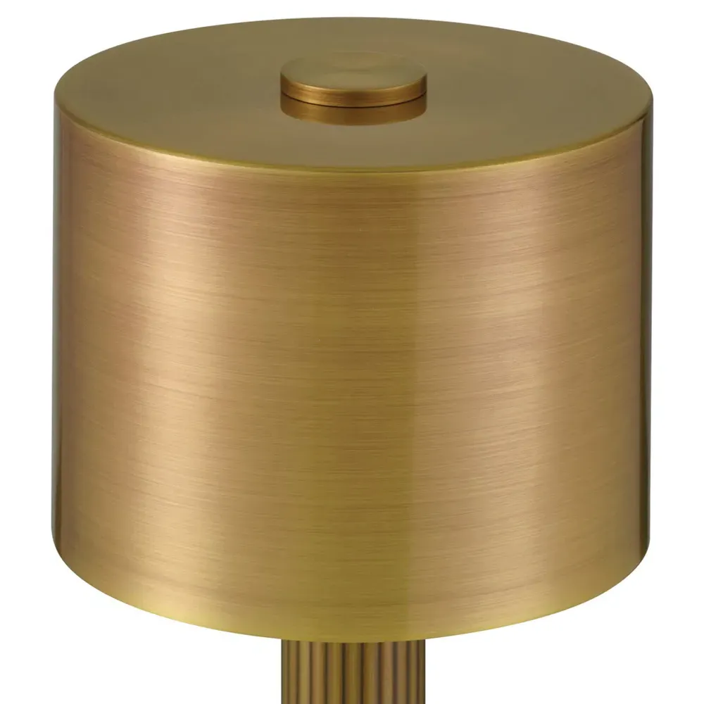 Henri Regency Cordless Table Lamp - Brass, Metal