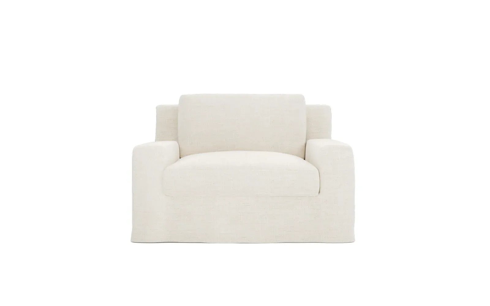 Henri Slipcovered Chair and a Half - Natural