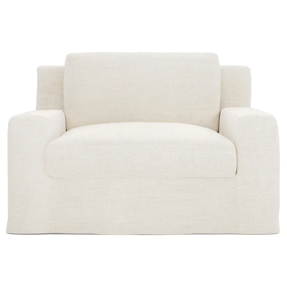 Henri Slipcovered Chair and a Half - Natural