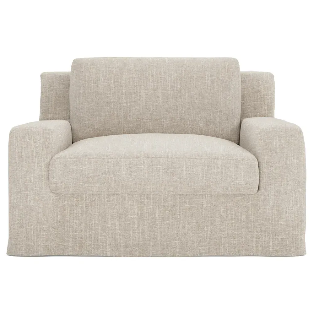 Henri Slipcovered Chair and a Half - Sand