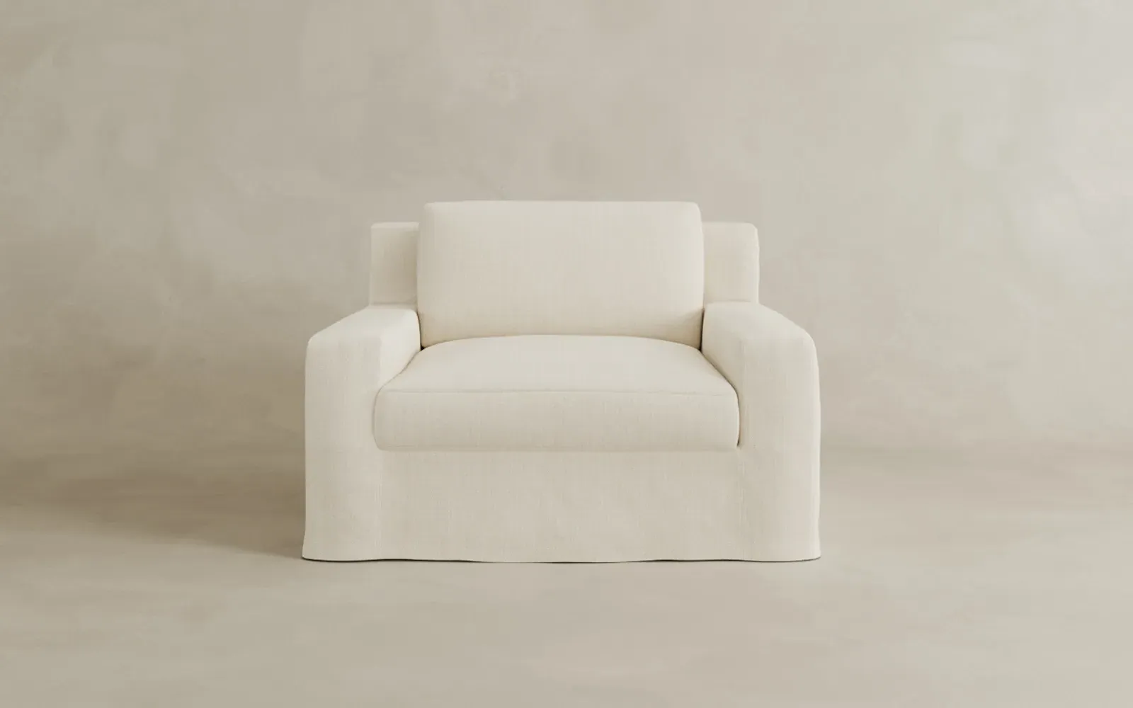 Henri Slipcovered Chair and a Half - Serene Sky