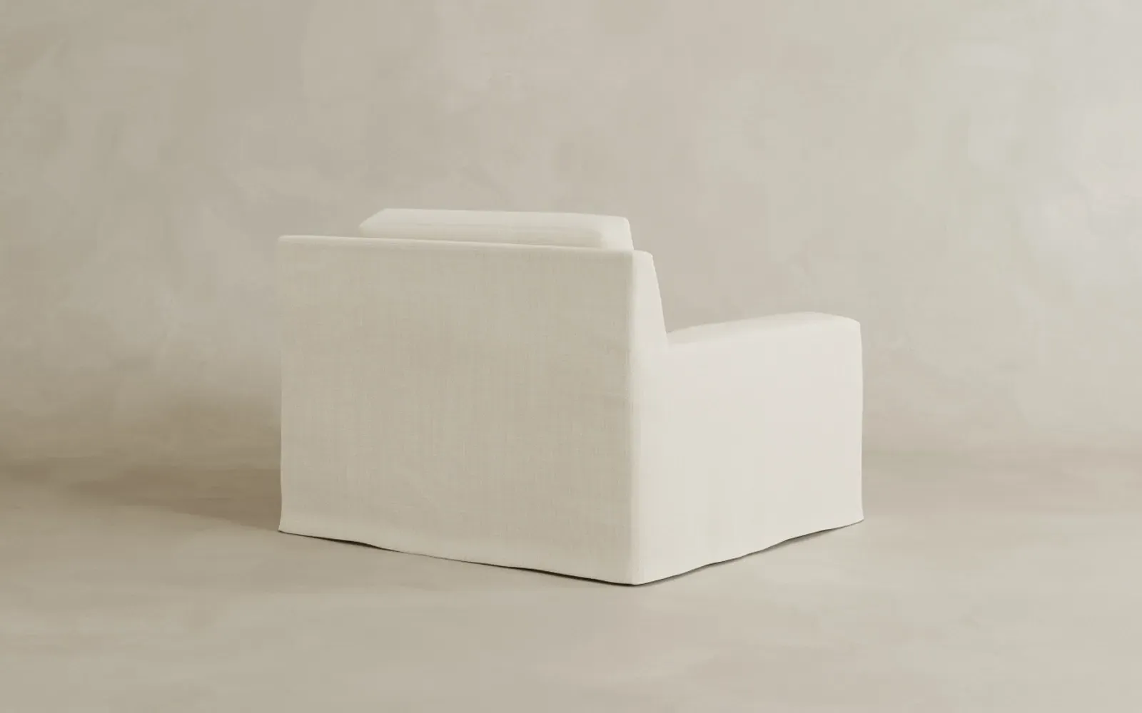 Henri Slipcovered Chair and a Half - Soft Ivory