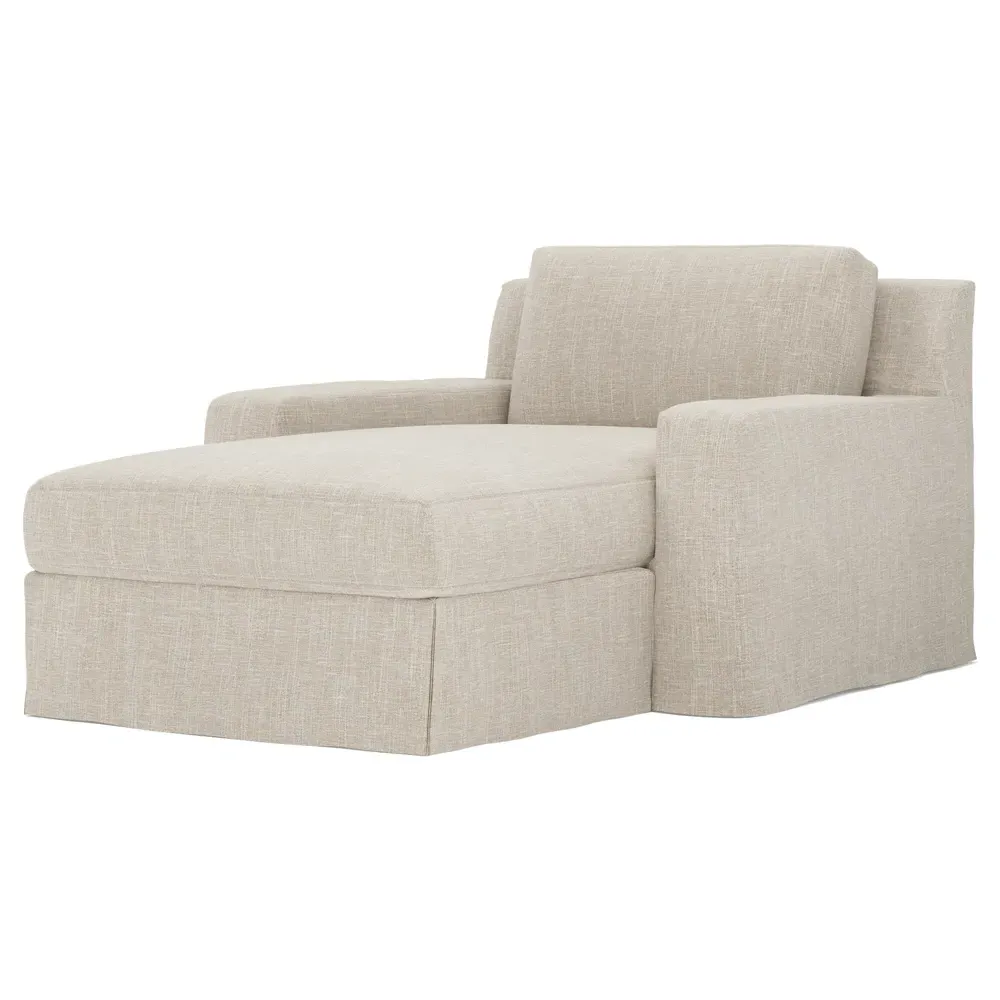 Henri Slipcovered Chaise - Sand