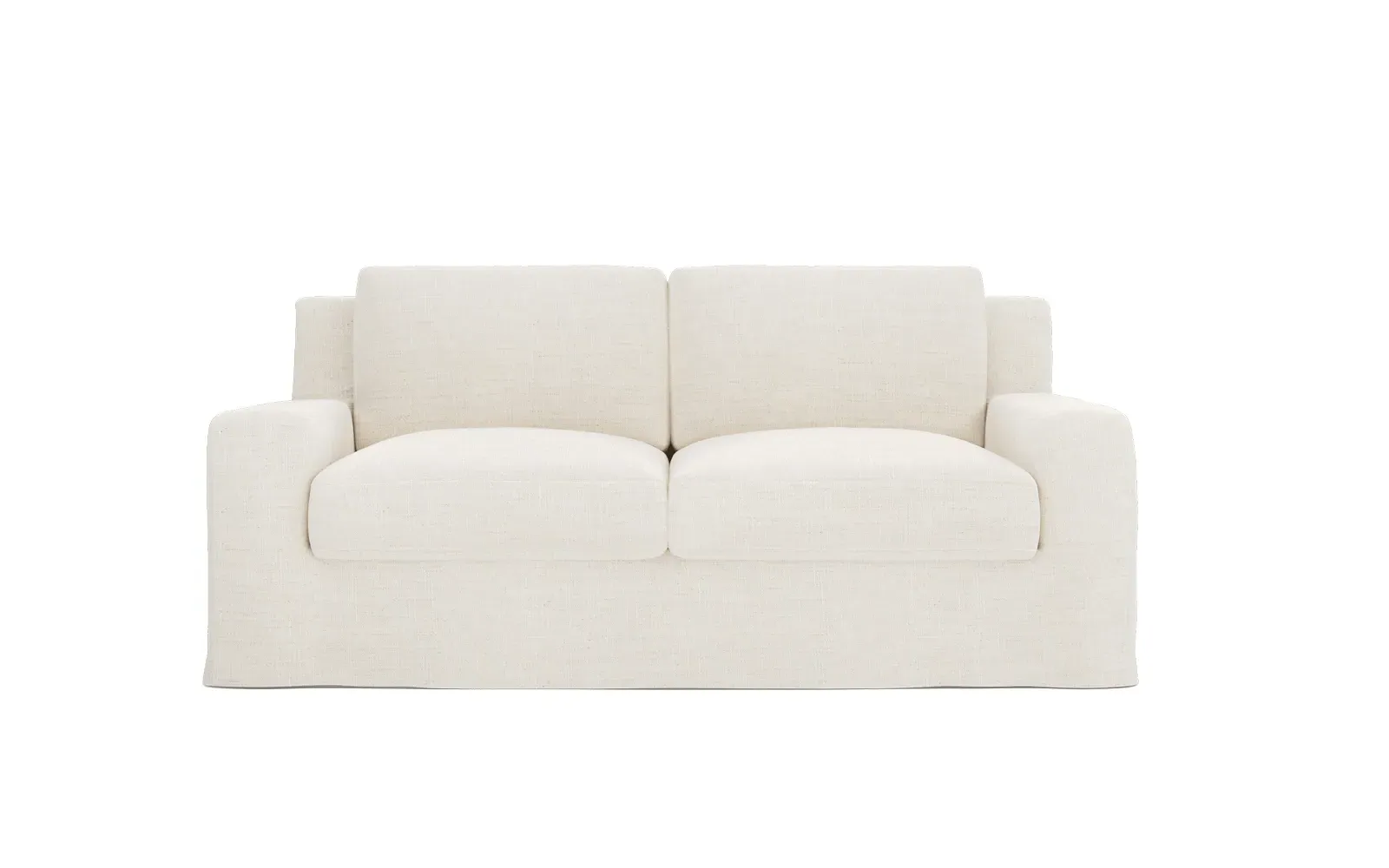 Henri Slipcovered Loveseat - Natural