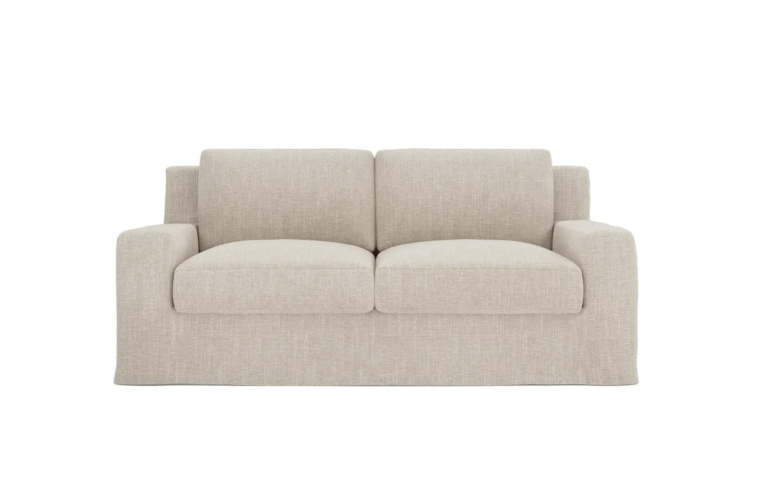Henri Slipcovered Loveseat - Sand