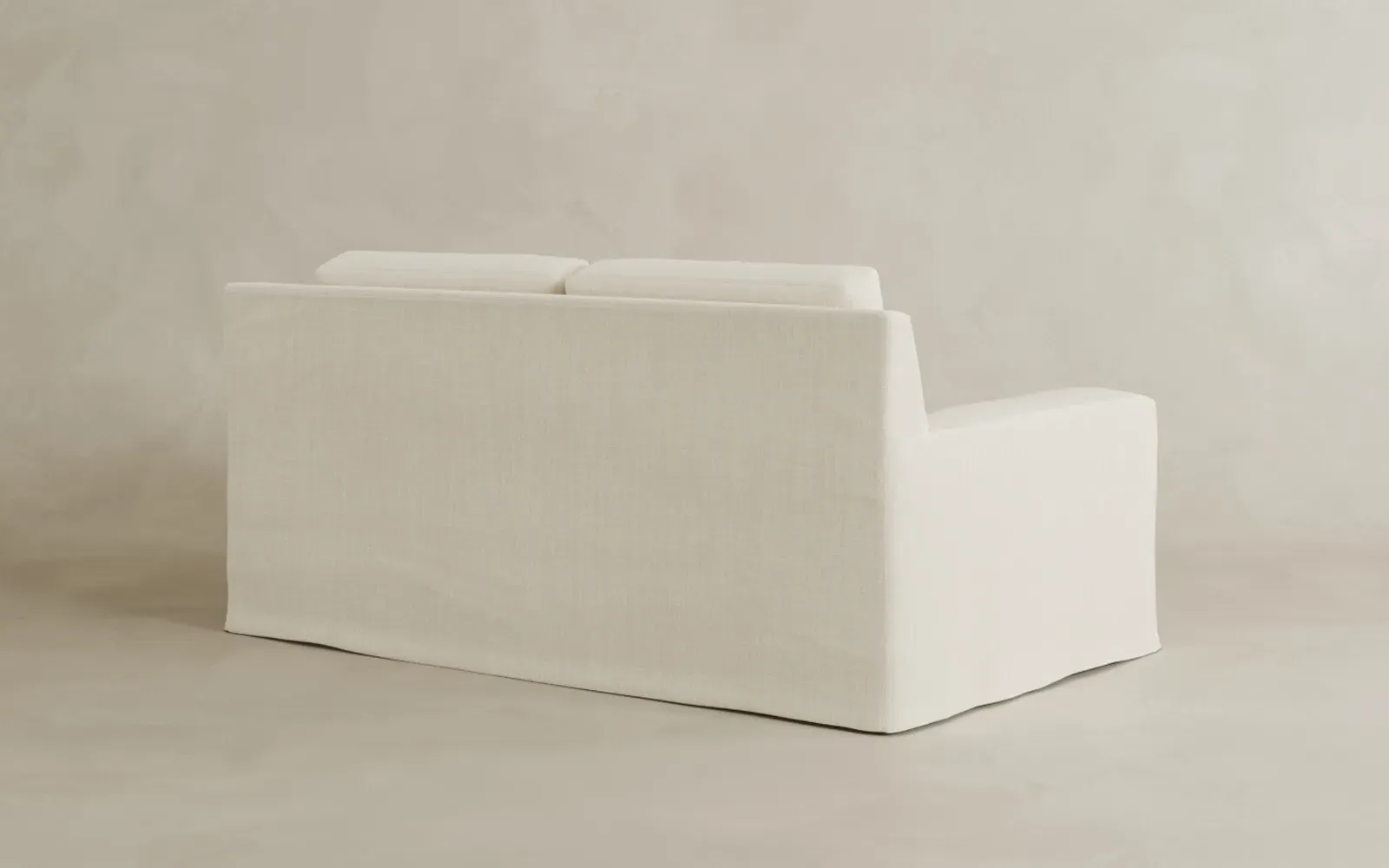 Henri Slipcovered Loveseat - Soft Ivory