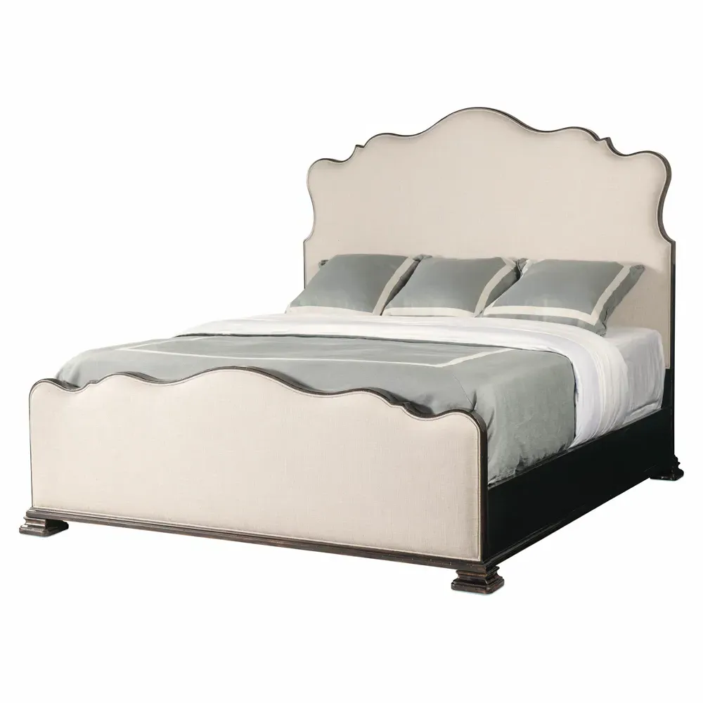 Henry Cal King Bed Frame - Beige, Cherry
