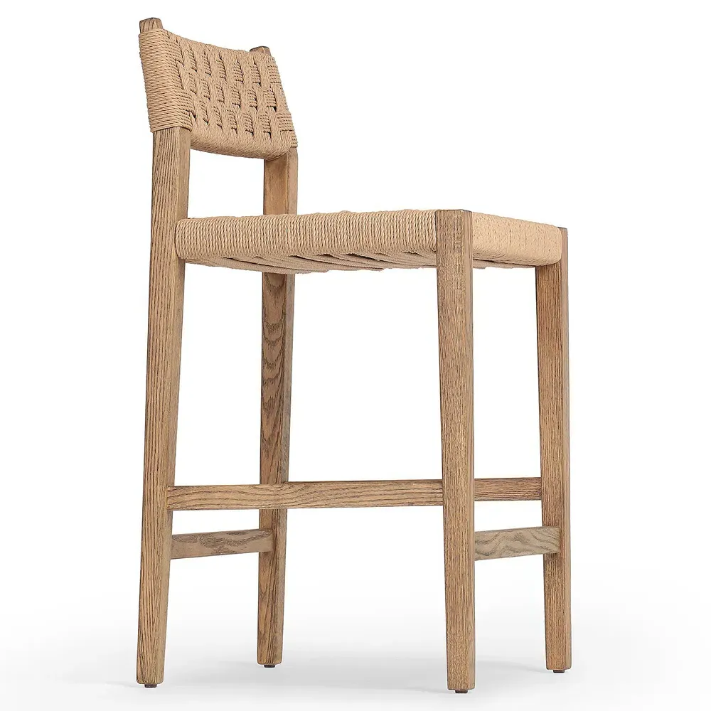 Henry Counter Stool - Brown, Oak