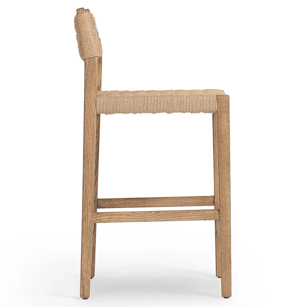 Henry Counter Stool - Brown, Oak