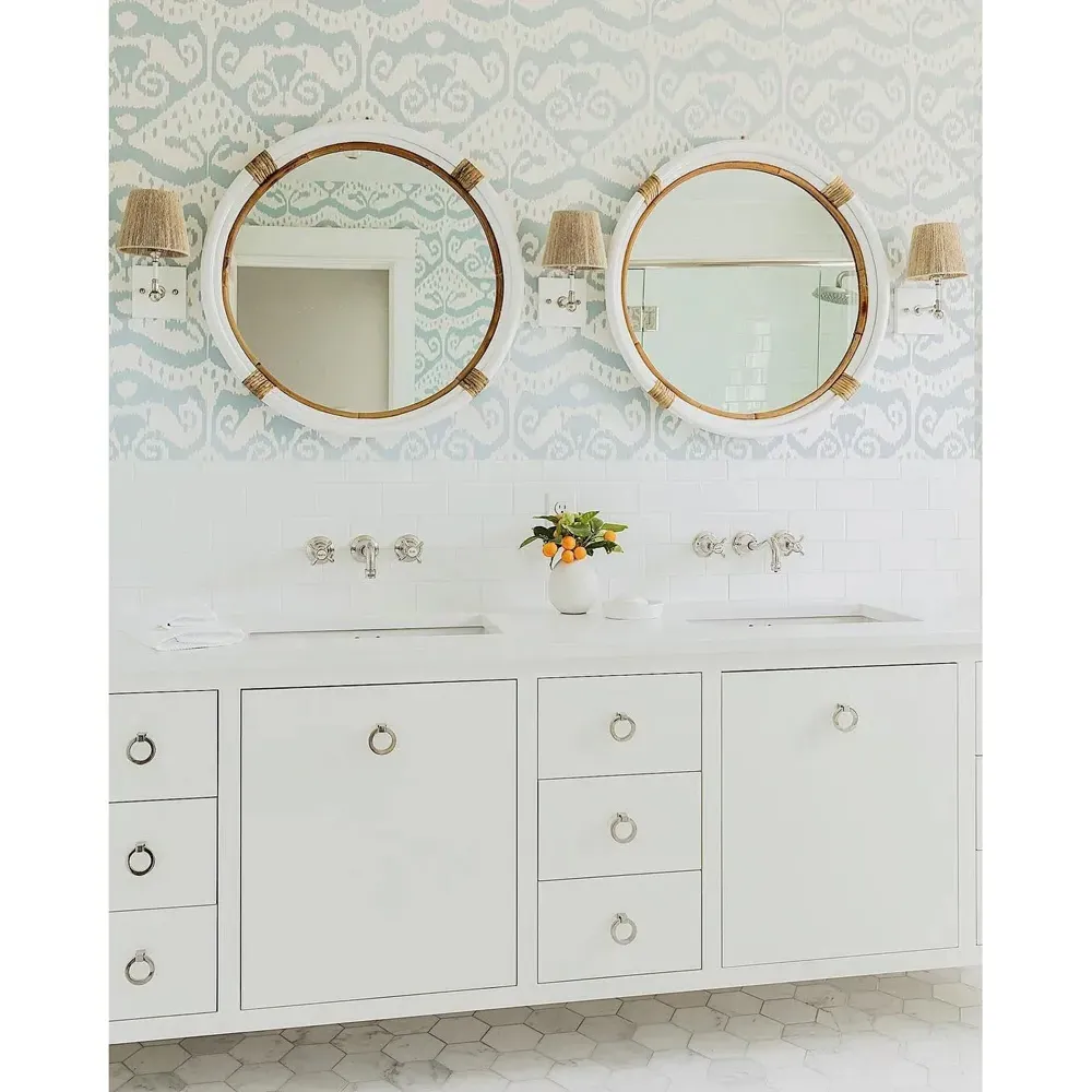 Hensley Armed Sconce - Nickel, Hemp