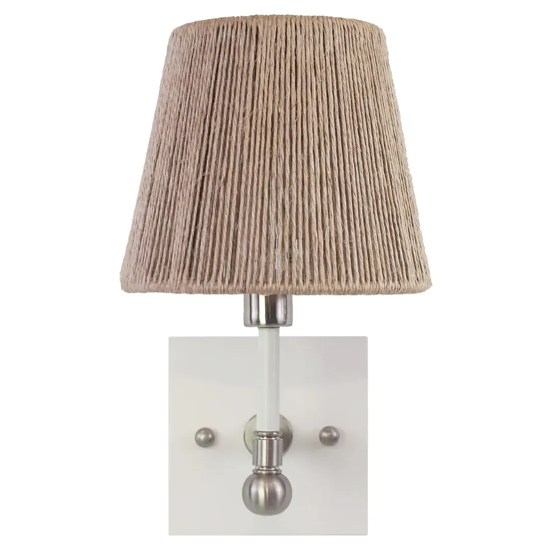 Hensley Armed Sconce - Nickel, Hemp image