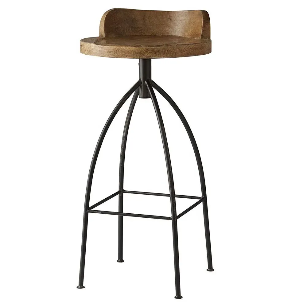 Henson Bar Stool - Brown, Mango Wood