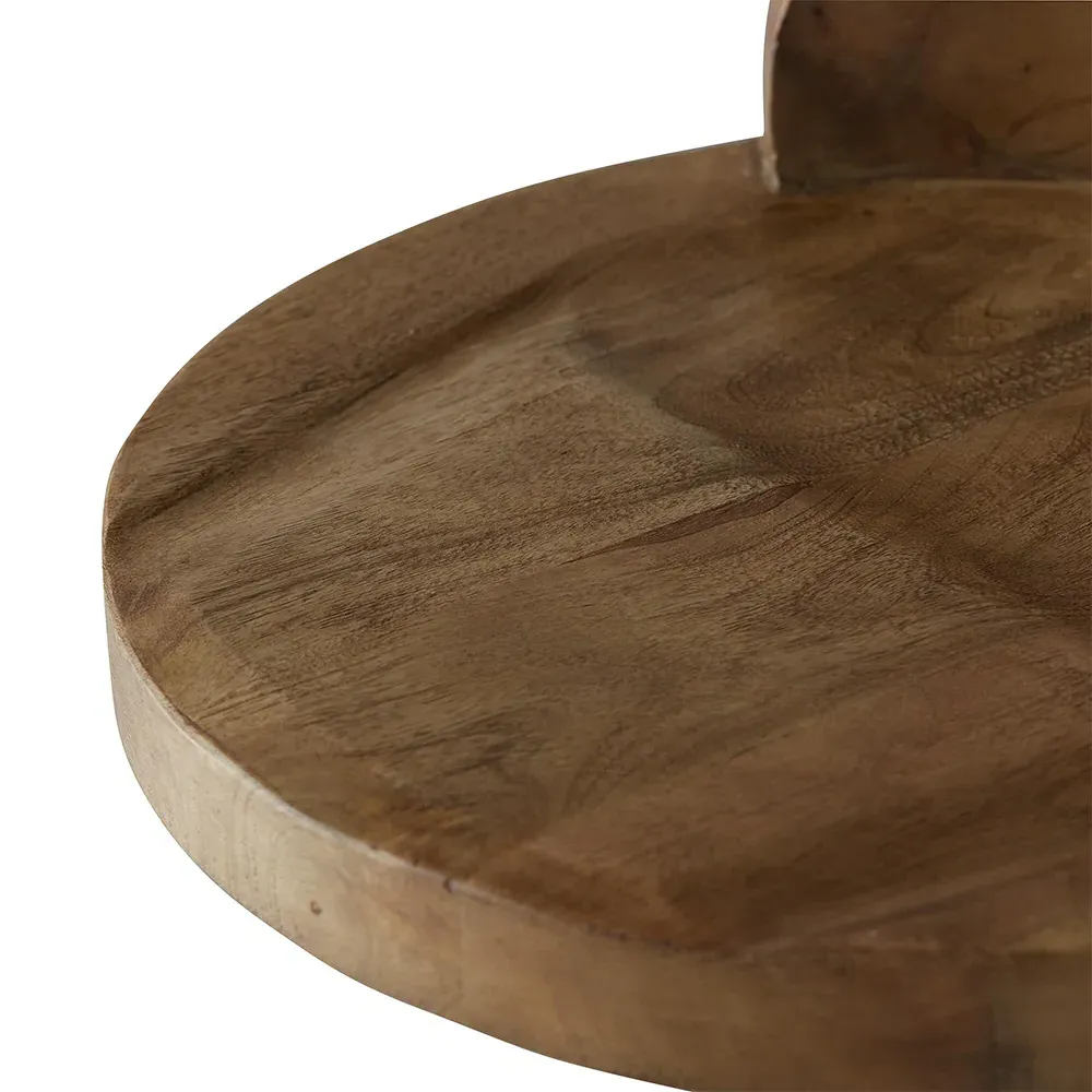 Henson Swivel Counter Stool - Brown, Mango Wood