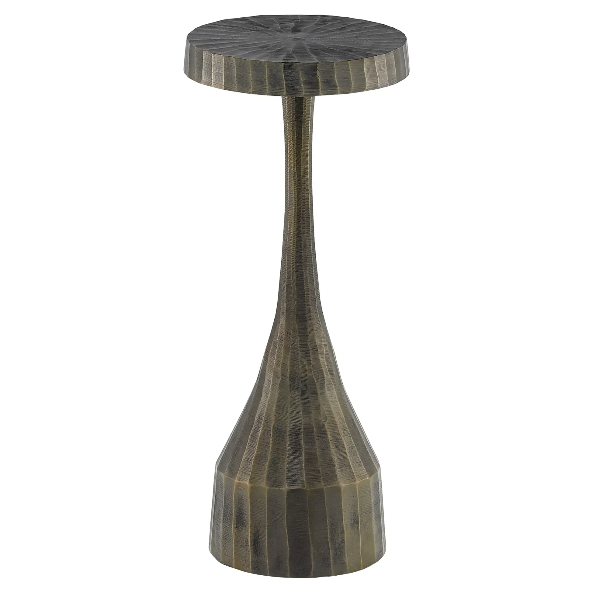 Herbie Loft Hourglass Drink Table - Brushed Brass image