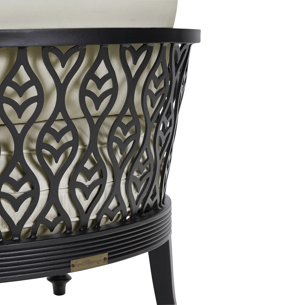 Hermine Adjustable Outdoor Chaise Lounge - Beige, Aluminum