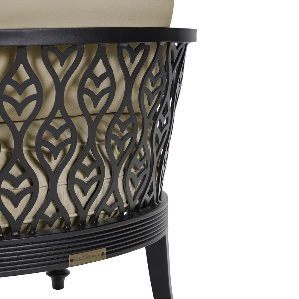 Hermine Adjustable Outdoor Chaise Lounge - Sand, Aluminum