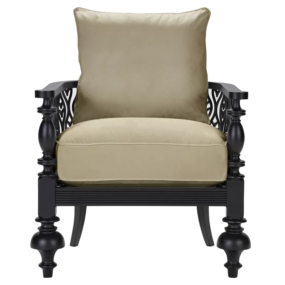 Hermine Outdoor Accent Chair - Sand, Aluminum