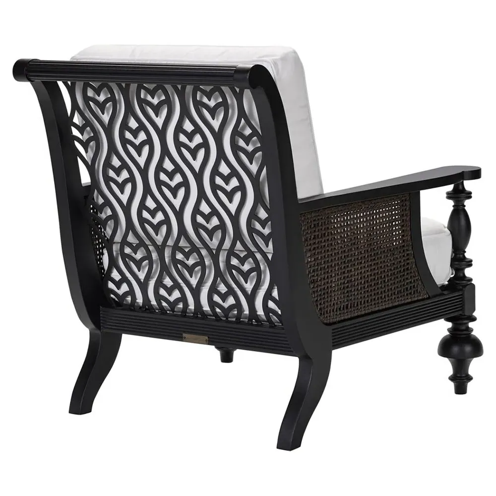 Hermine Outdoor Lounge Chair - White, Aluminum