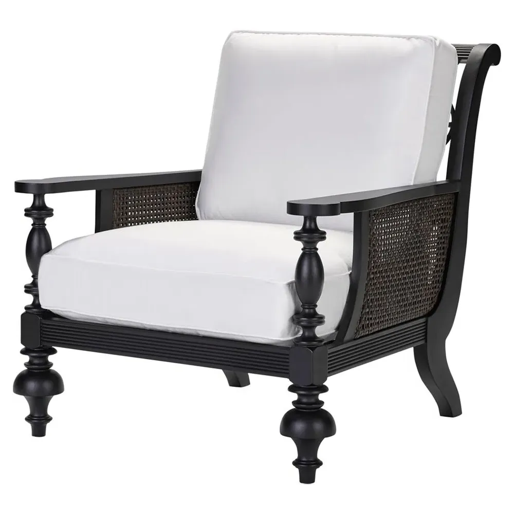 Hermine Outdoor Lounge Chair - White, Aluminum image