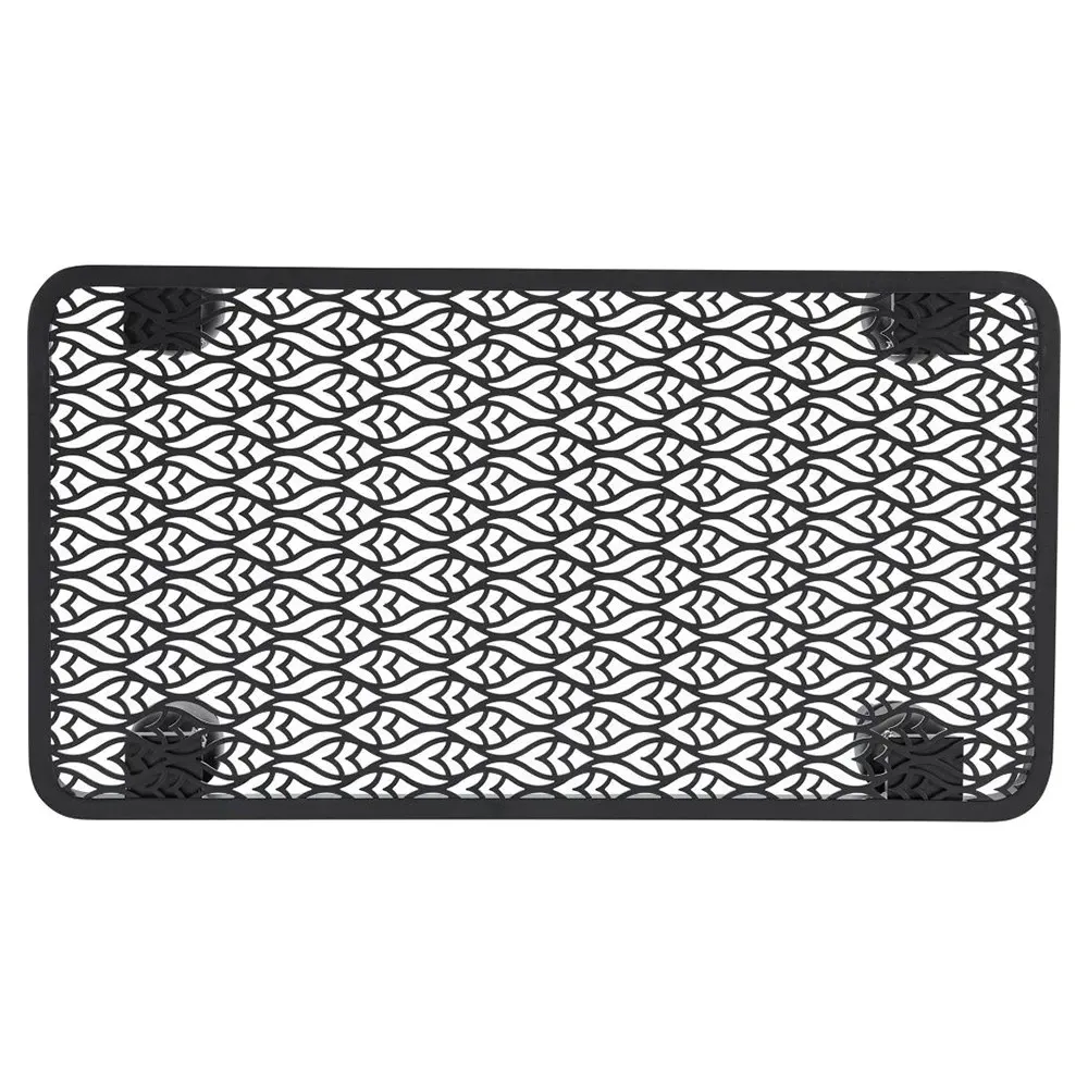 Hermine Rectangular Coffee Table - Black, Aluminum