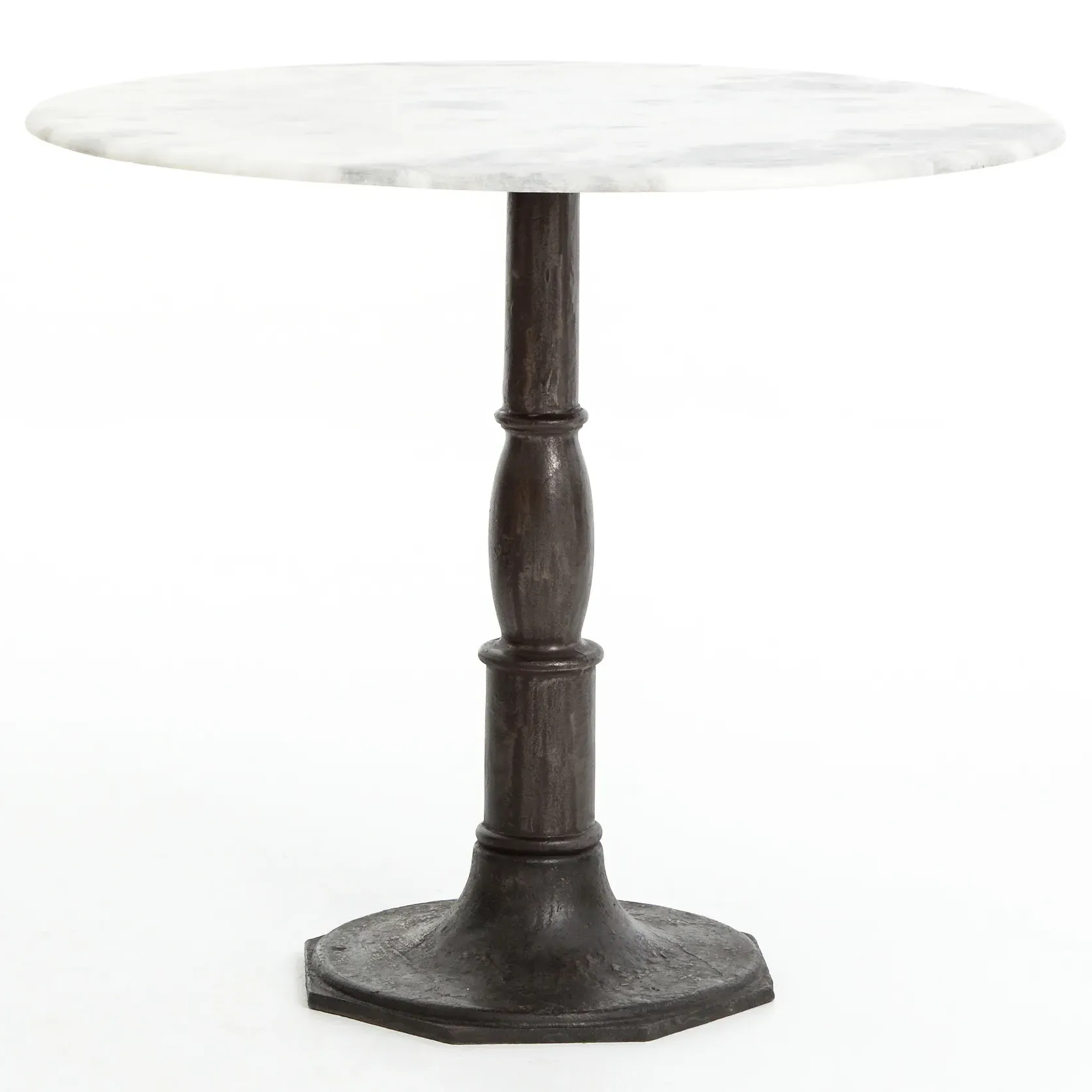Hervey Round Dining Table - White, Marble image