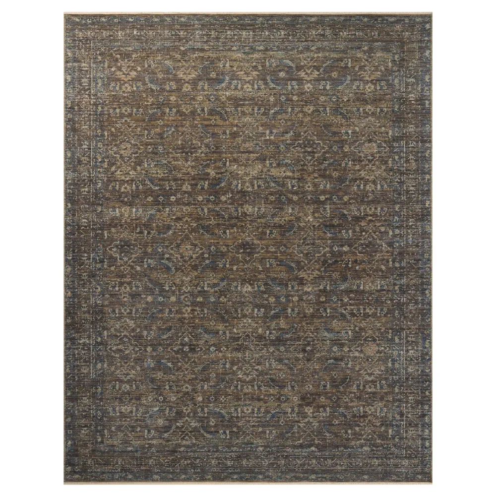 Hestia Patterned Rug 4'x8' - Tobacco Brown