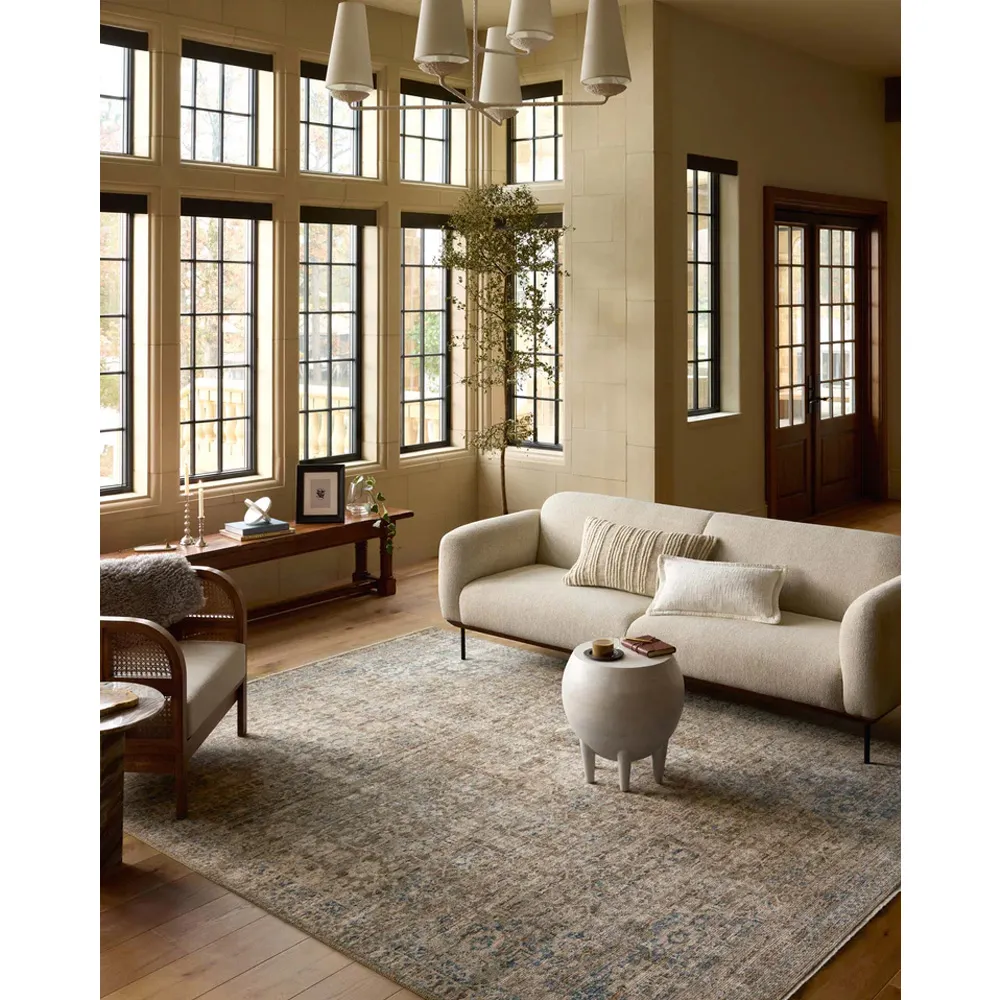 Hestia Patterned Rug Sample - Earth Brown