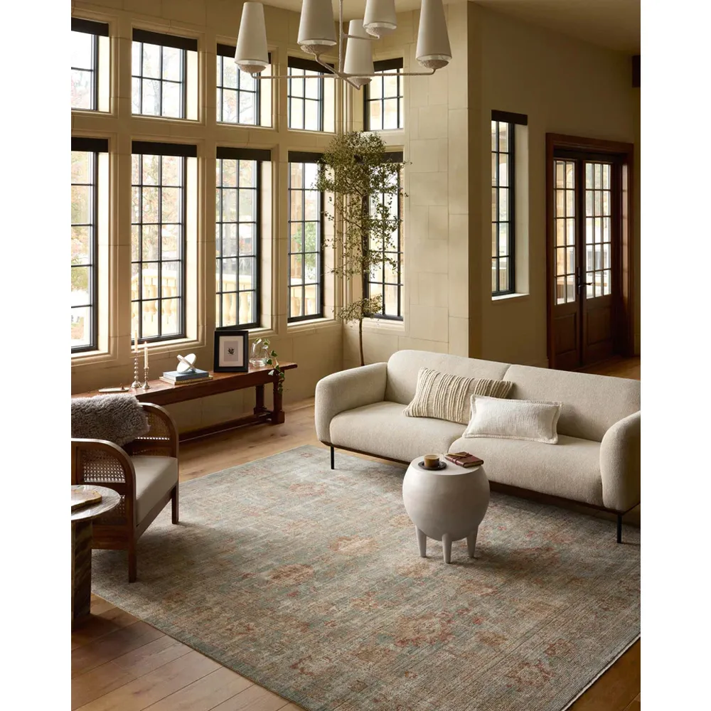 Hestia Patterned Rug Sample - Terracotta