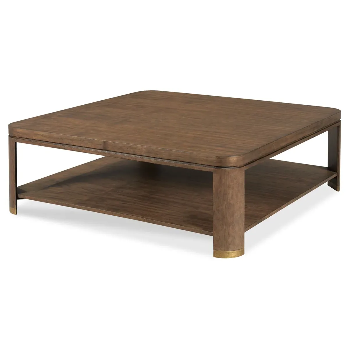 Highlands Square Coffee Table - Brown, Walnut