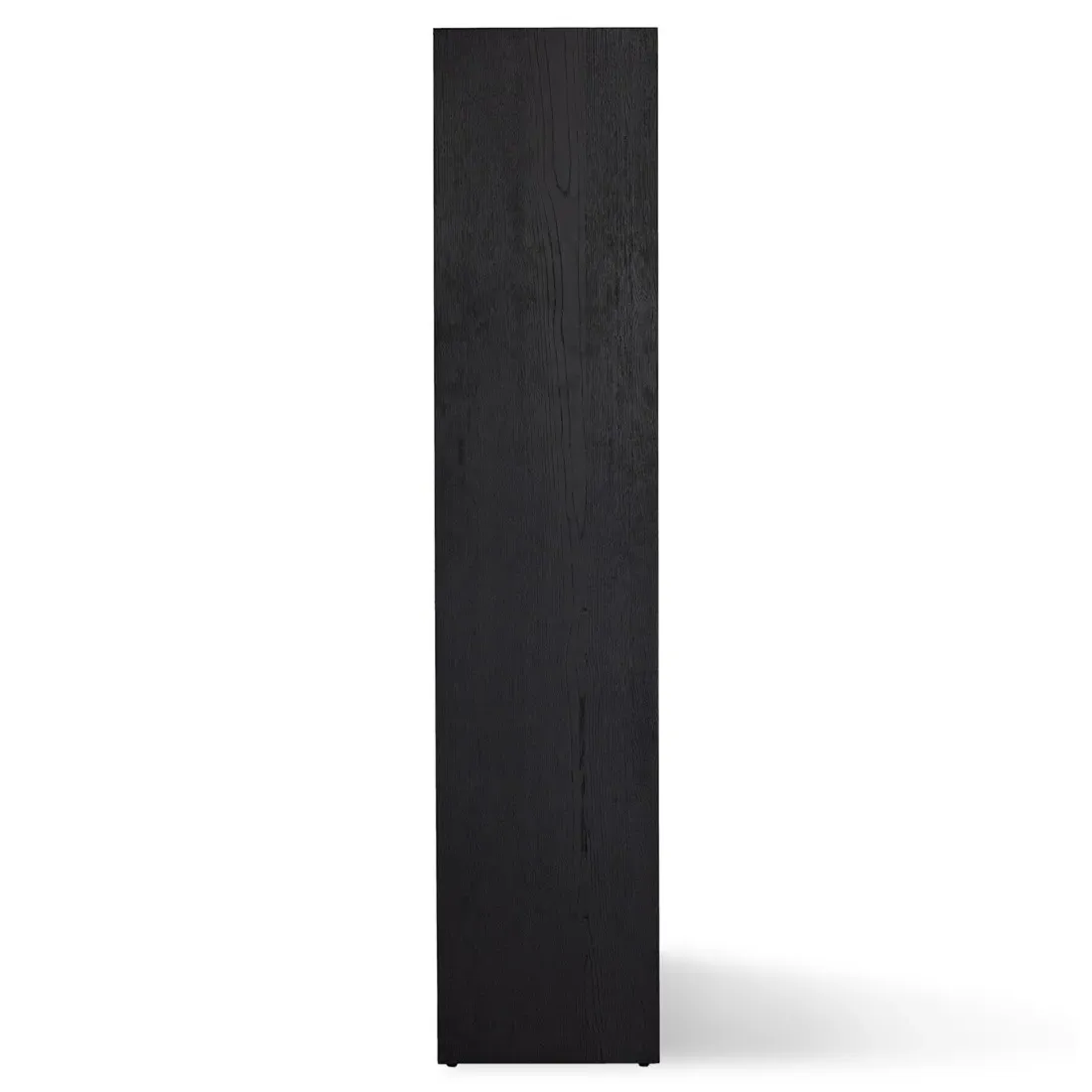 Hilary Arched Bookcase with Cane Panel - Black, Oak