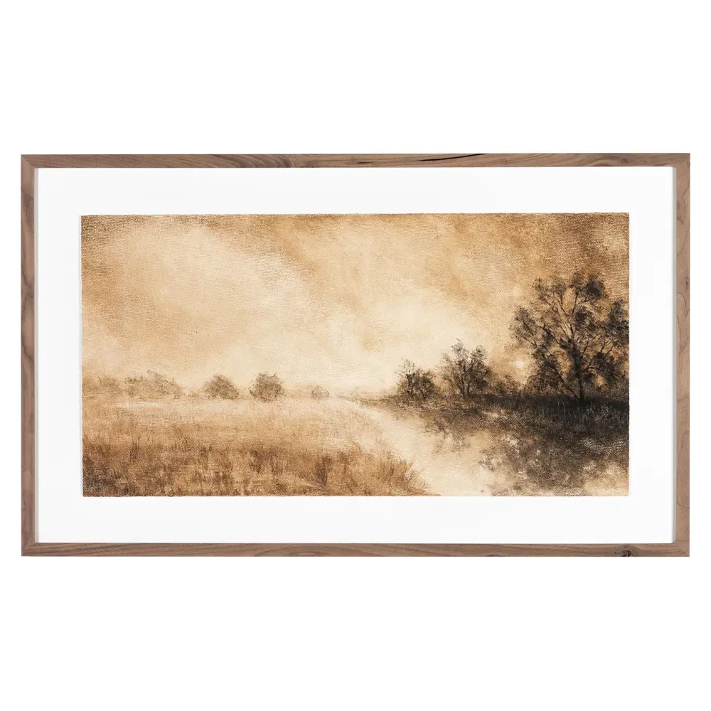 Hillside Haze II Wall Art - Brown, Canvas