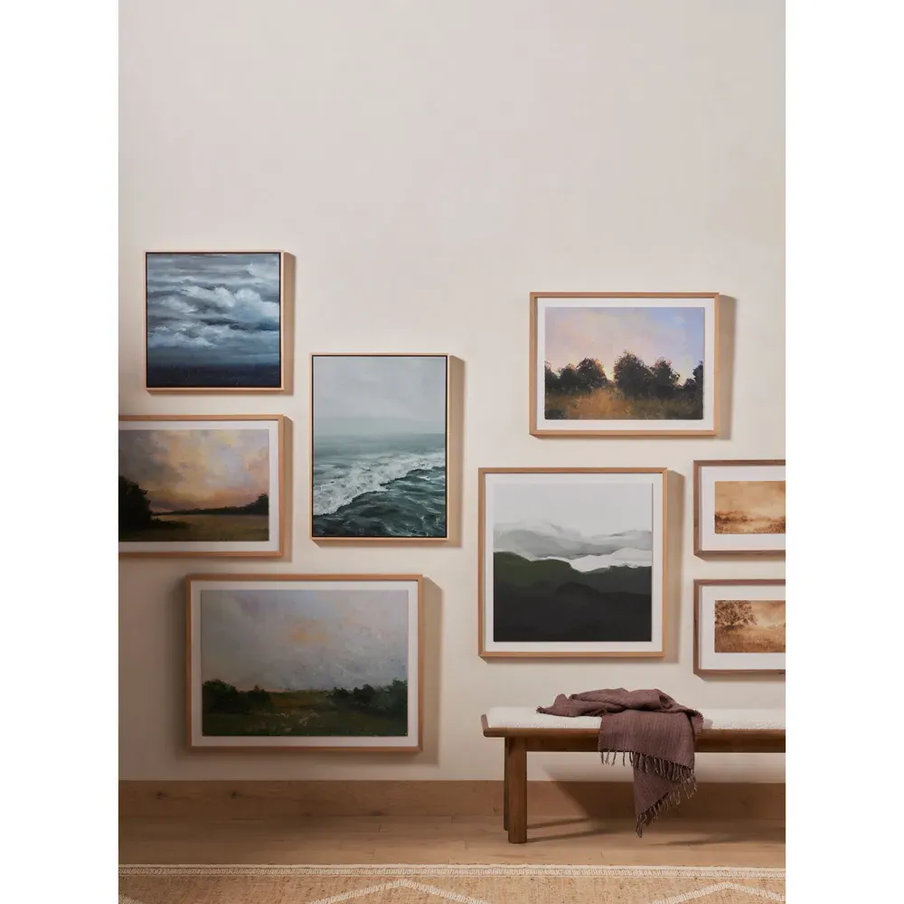 Hillside Haze II Wall Art - Brown, Canvas