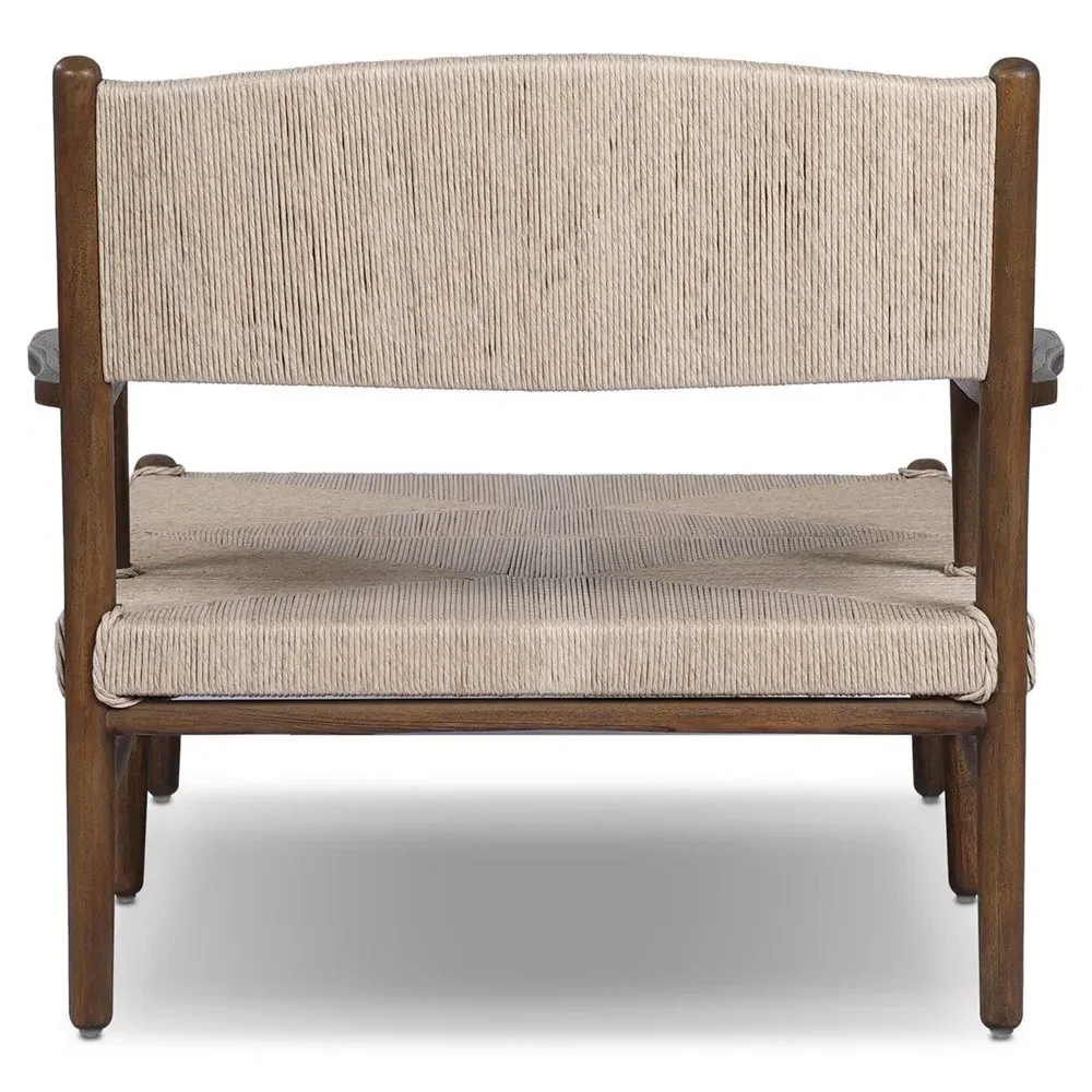 Hirom Outdoor Chaise Lounge - Brown, Teak