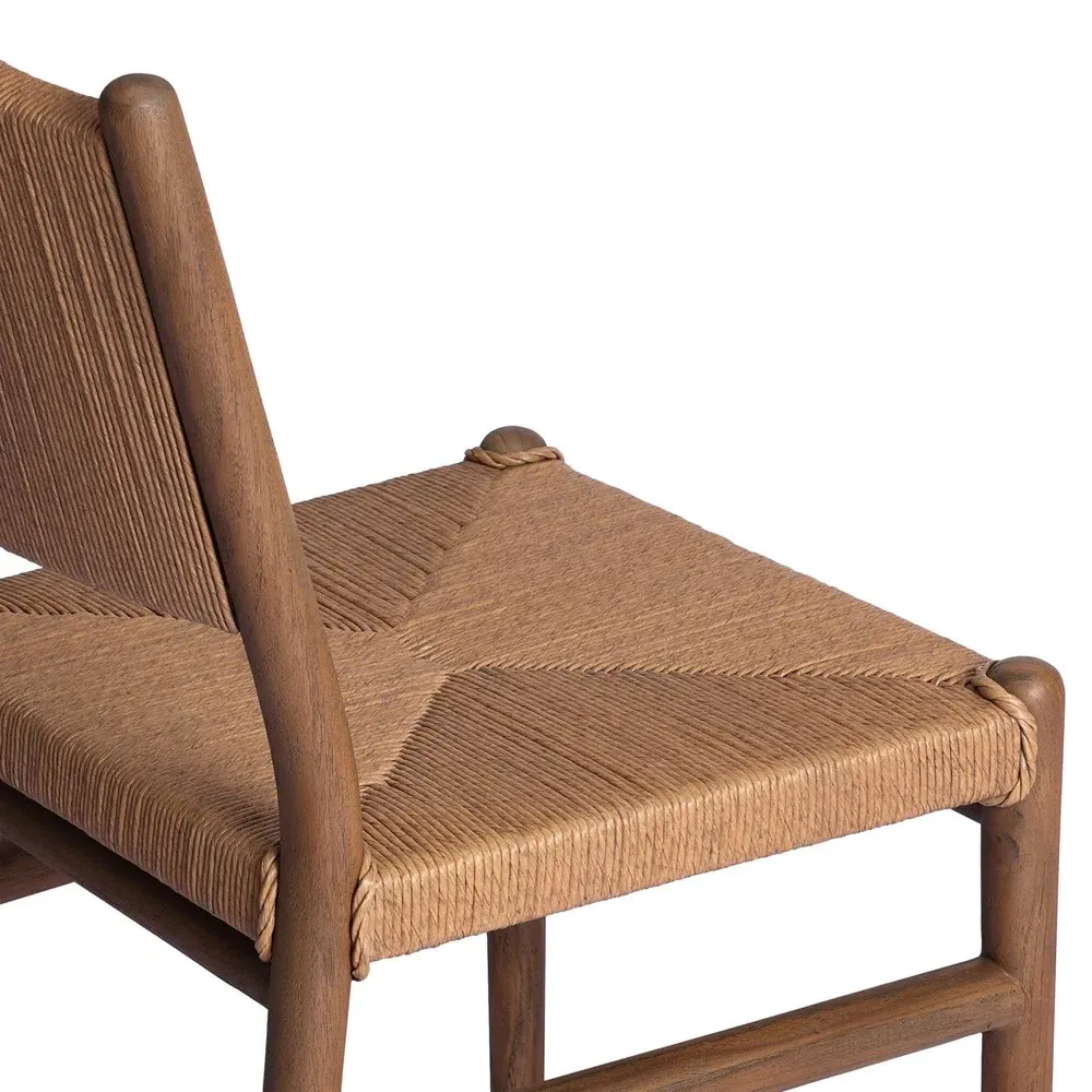 Hirom Outdoor Dining Chair - Brown, Teak