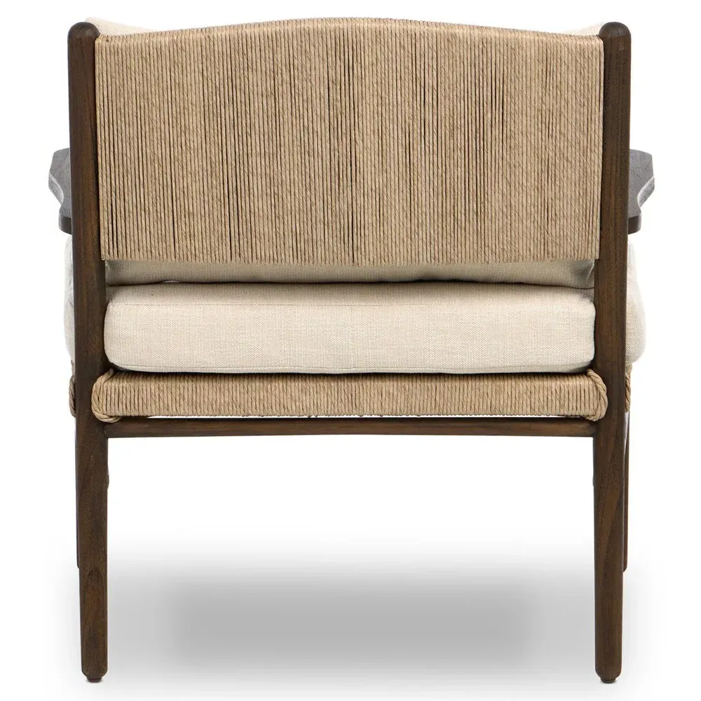 Hirom Woven Outdoor Lounge Chair - Brown, Teak