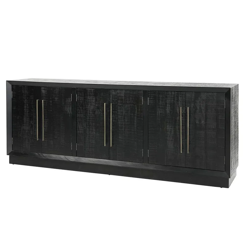 Holand Sideboard - Black, Pine Wood