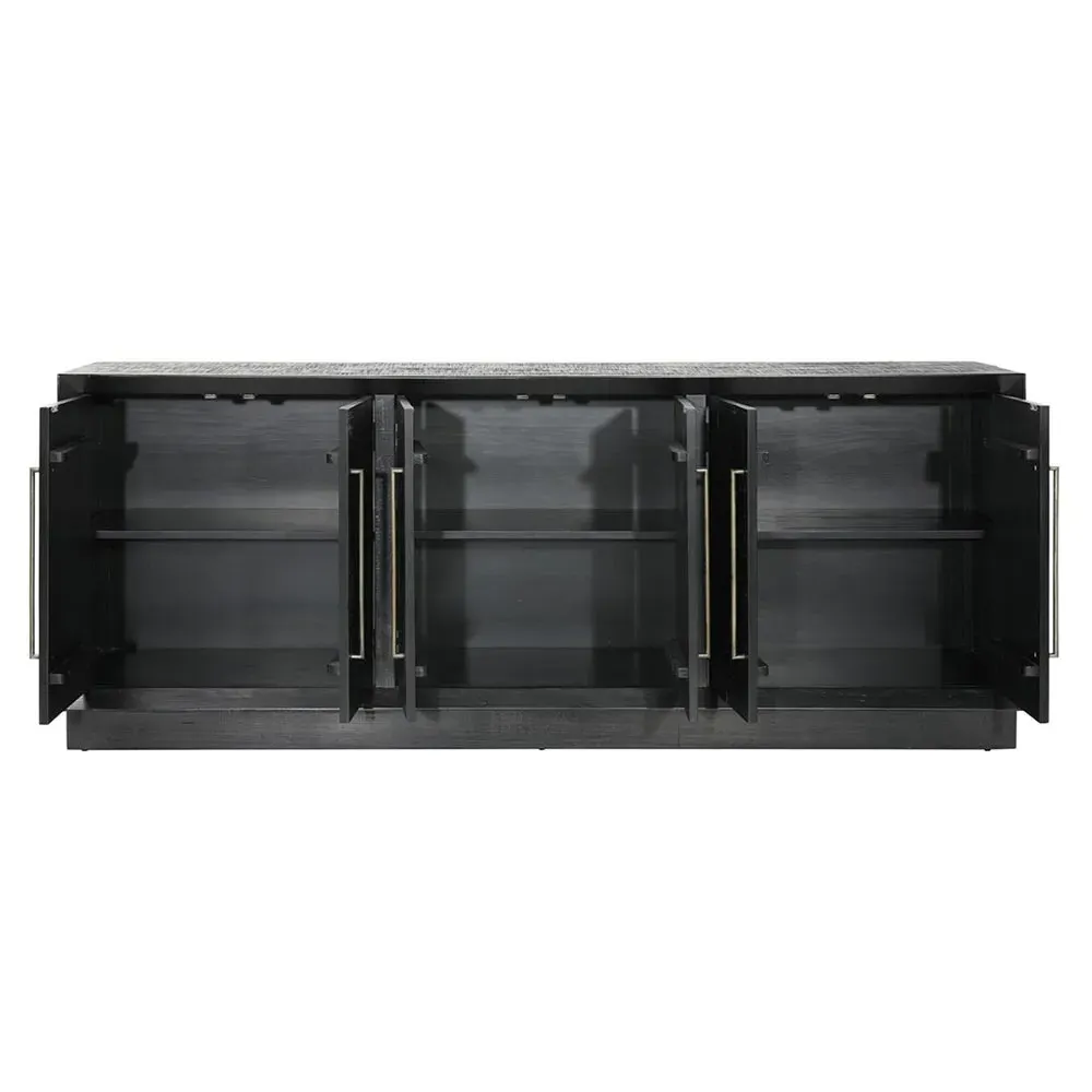 Holand Sideboard - Black, Pine Wood