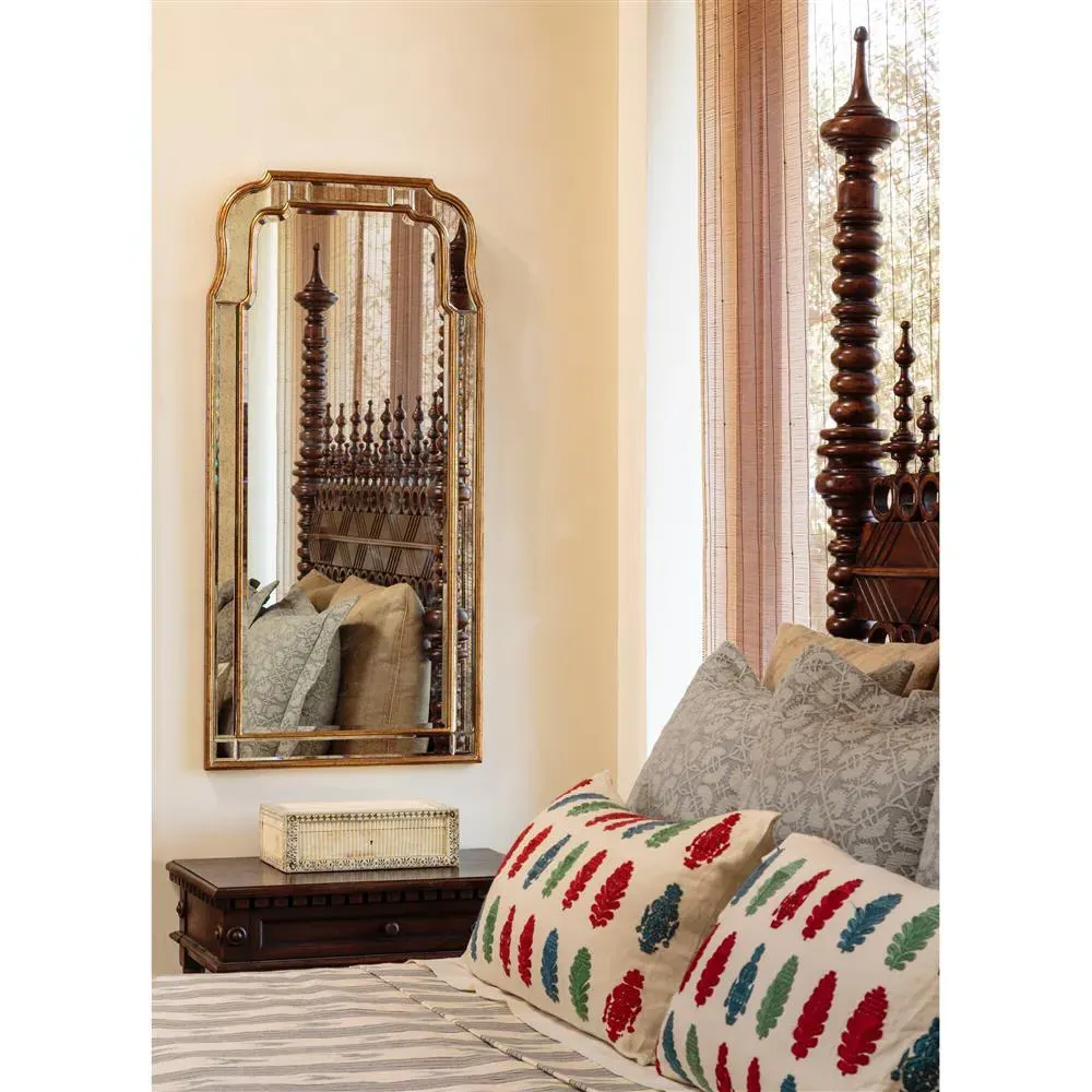 Holiday Hollywood Regency Arch Wall Mirror - Gold Leaf