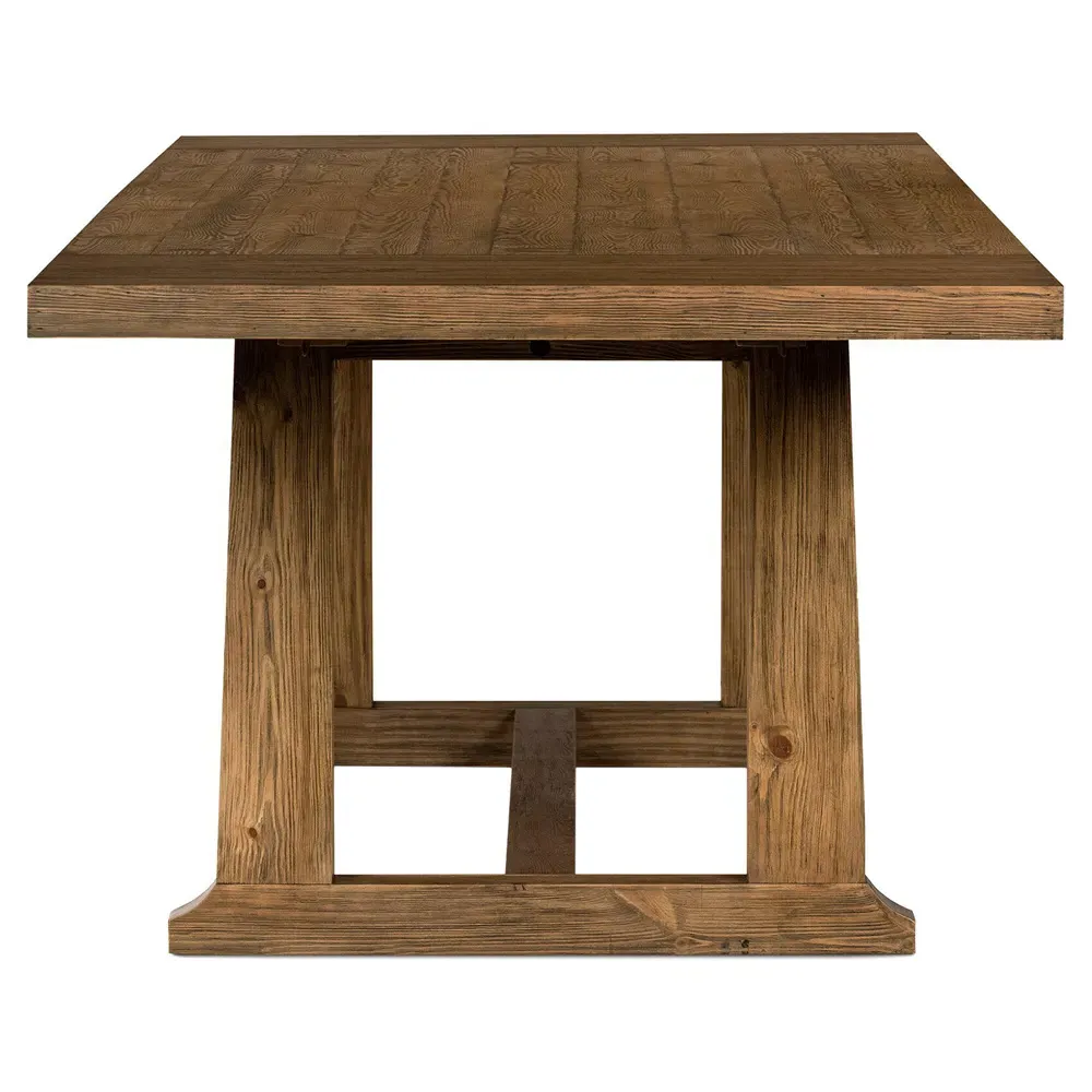 Holland Rectangular Extendable Dining Table - Brown, Pine