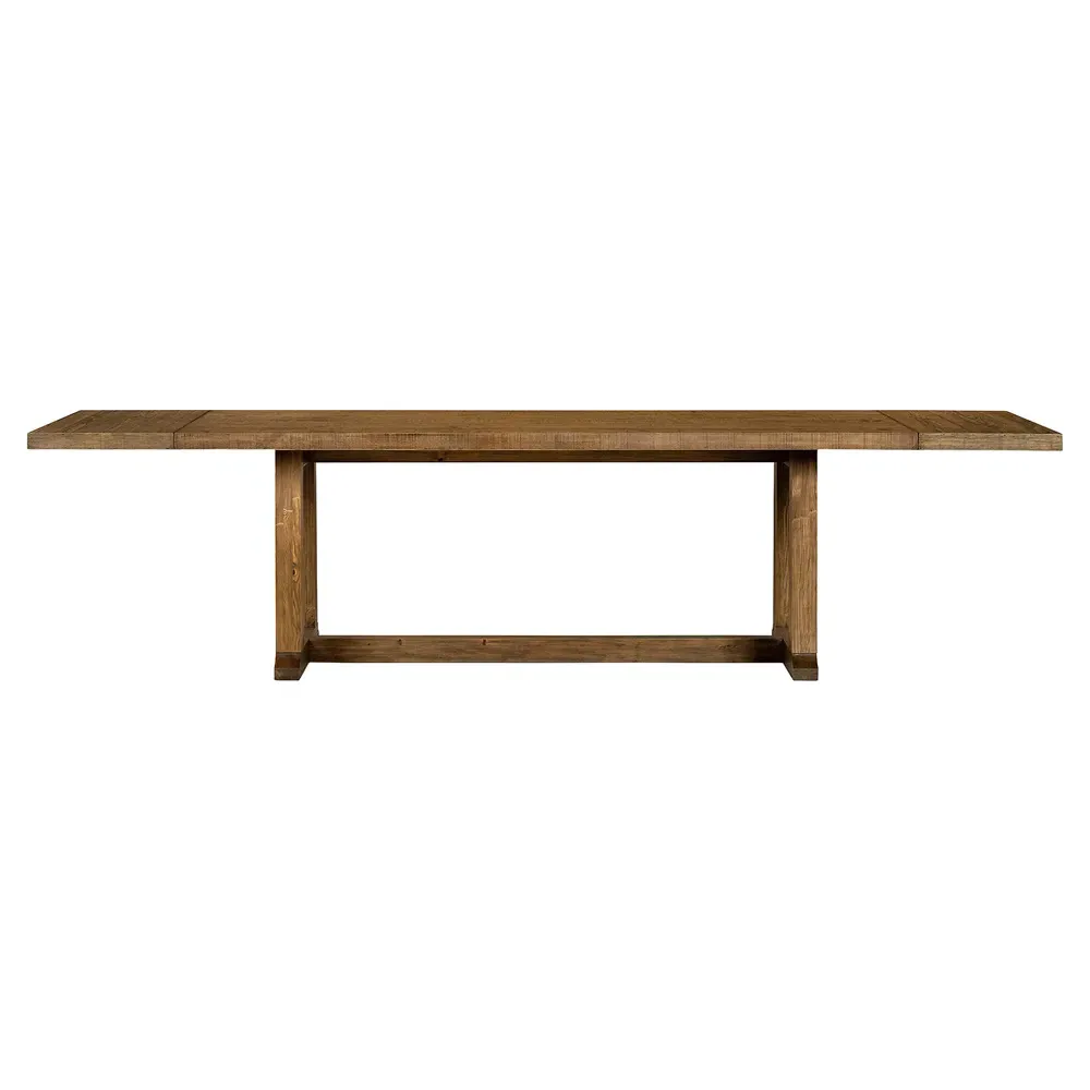 Holland Rectangular Extendable Dining Table - Brown, Pine image