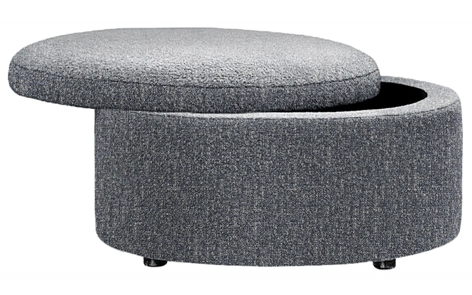 Holland Round Storage Ottoman - Fisherman Blue